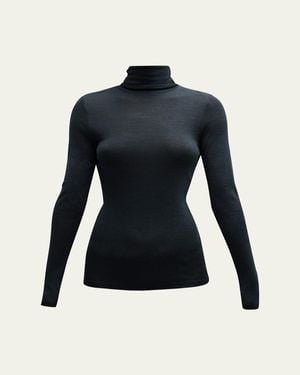 Hanro Woolen Silk Turtleneck Shirt - Black