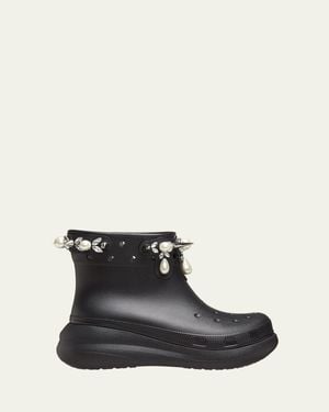 Simone Rocha x Crocs X Crocs Embellished Crush Ankle Boots - Black