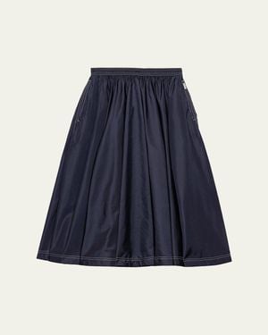 Prada Re-Nylon Full Midi Skirt - Blue