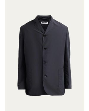 Jil Sander Polyester Single-Breasted Sport Jacket 14 - Blue