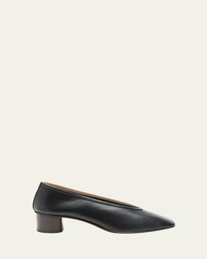 Le Monde Beryl Luna Leather Pumps - Black