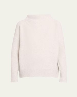 Vince Boiled Cashmere Turtleneck Pullover - Natural