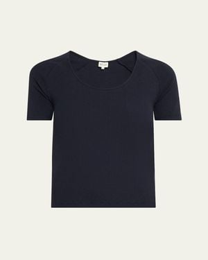 Kule The Elzi Ribbed T-Shirt - Blue