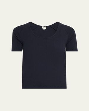 Kule The Elzi Ribbed T-Shirt - Blue