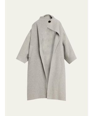 DARKPARK North Oversized Cashmere-Wool Coat - White