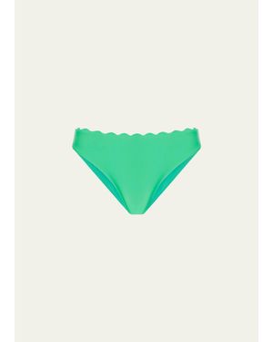 Ramy Brook Amani Scallop Bikini Bottoms - Green