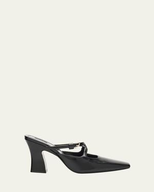 NODALETO Nodstalgia Grace Leather Mule Pumps - White