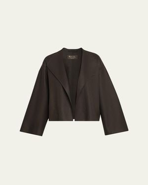 Loro Piana Jeff Royal Lightness Short Caban Jacket - Black