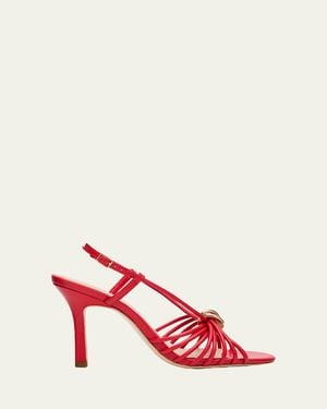 Loeffler Randall 60Mm Mareka Strappy Leather Sandals - Pink