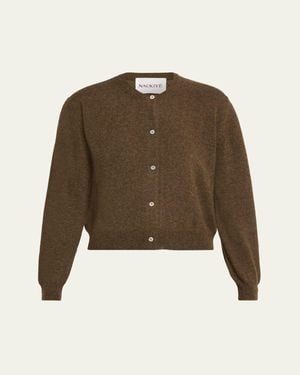 Nackiyé Sea Shell Cashmere Cardigan - Natural