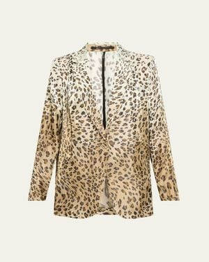Kobi Halperin Wacks Ombre Leopard-Print Jacket - Natural