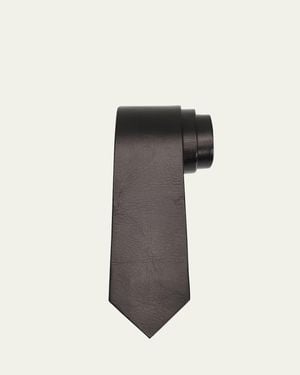 Tom Ford Leather Tie - Black