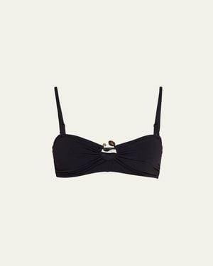 Ulla Johnson Corfu Bandeau Bikini Top - White