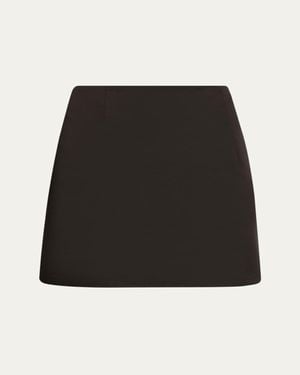 LIBEROWE Vera Duchess Satin Mini Skirt - Black