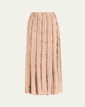 Ulla Johnson Clio Knit Midi Skirt - Pink
