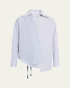WE-AR4 The Marbella Asymmetric Shirt - Blue