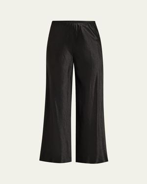 Maria McManus Bias-Cut Satin Pants - Black