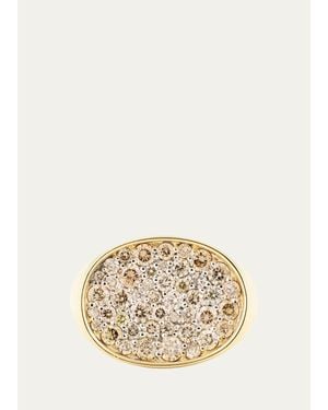 Jamie Wolf 18K & 1.39 Tcw Diamond Oval Signet Ring - Natural