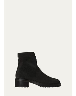 The Row Hike Suede Ankle Boots - Black