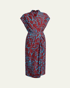 leopard bodycon midi dress Night In Leopard Bodycon Midi Dress (Small- 3XL)