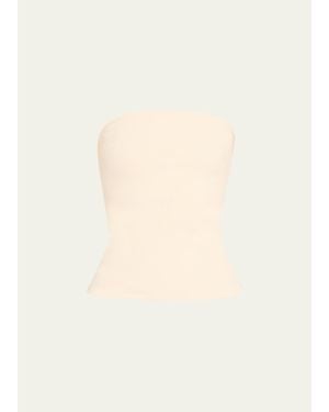 Esse Studios Illi Strapless Fitted Top - Natural