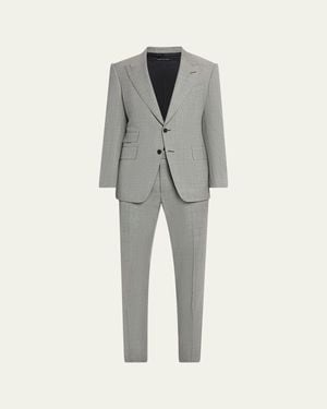 Tom Ford Shelton Nailhead Suit - Gray