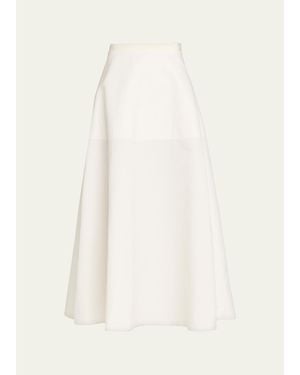 FFORME Deeta Flared Cotton Skirt - Natural