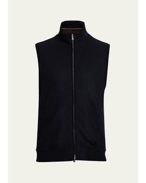 Mandelli Jersey Cashmere Full-Zip Blouson - Black