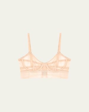 Else Bare Long-Line Underwire Bra - Green