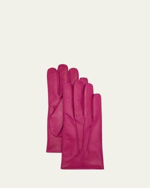 Mario Portolano Nappa Leather Gloves - Pink