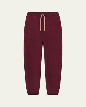Lunya Silksweats Reversible Sherpa-Lined Sweatpants - Purple