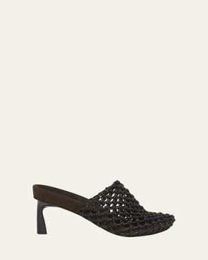 Stella McCartney Terra Eco Net Stiletto Mules - White