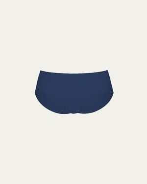 Commando Butter Mid-Rise Bikini Briefs - Blue
