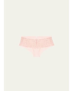 Simone Perele Saga Tattoo Lace Boyshorts - Pink