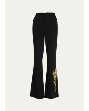 Cinq À Sept Gilded Peony Jax Pants - Black