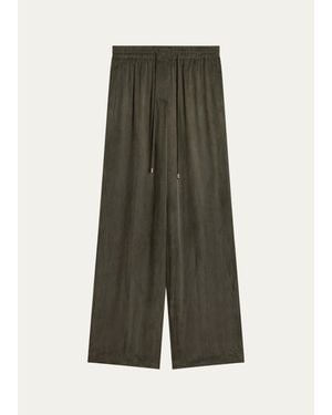 Helmut Lang Elasticized Waistband Straight-Leg Pants - Green