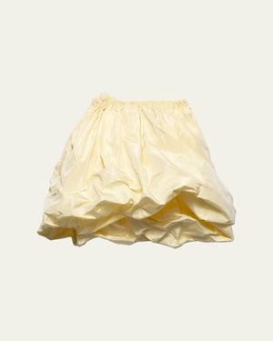 Prada Silk Taffeta Balloon Skirt - Natural