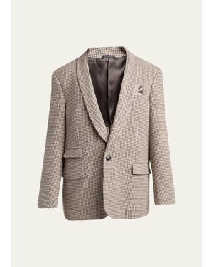 Giorgio Armani Heritage Shawl-Lapel Sport Coat - Natural