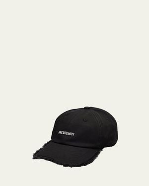 Jacquemus The Artichaut Fringe Baseball Cap - Black