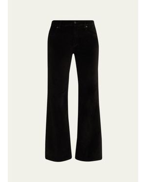 Kobi Halperin Ruby Straight-Leg Stretch Cotton Pants - Black