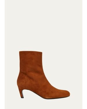 Proenza Schouler 60Mm Uma Suede Ankle Boots - Brown