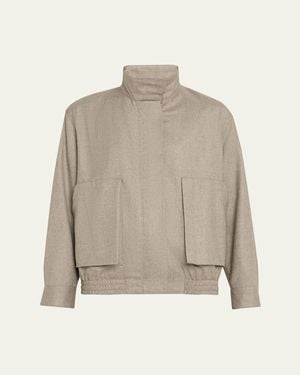 WE-AR4 The Garconne Blouson Jacket - Natural