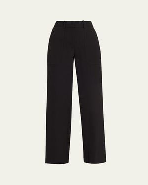 Veronica Beard Cole Wide-Leg Pants - Black