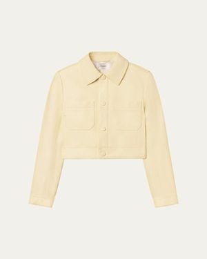FRAME The Small Leather Jacket - Natural