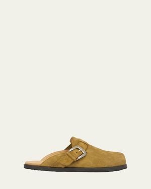Maison Margiela Tabi Anatomic Split-Toe Suede Mules - Multicolor