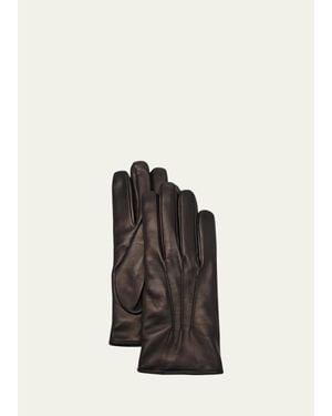 Mario Portolano Nappa Leather Gloves - Black