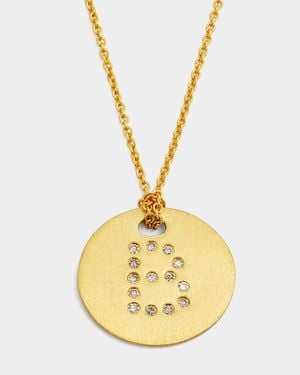 Roberto Coin Letter Medallion Necklace - Metallic