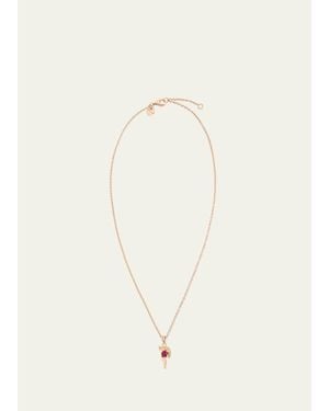 Procaccia Jewelry 18K Hebrew Quf Initial Necklace - Natural