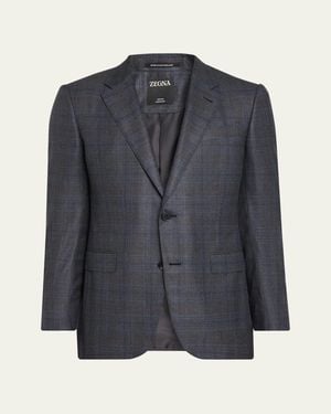 ZEGNA 12Milmil12 Wool Single-Breasted Sport Coat - Blue