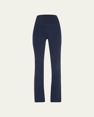 Splits59 Raquel High-Waisted Airweight Flared Leggings - Blue